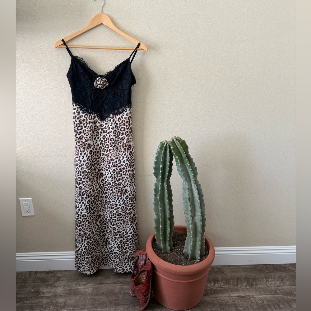 Leopard Print Maxi Dress